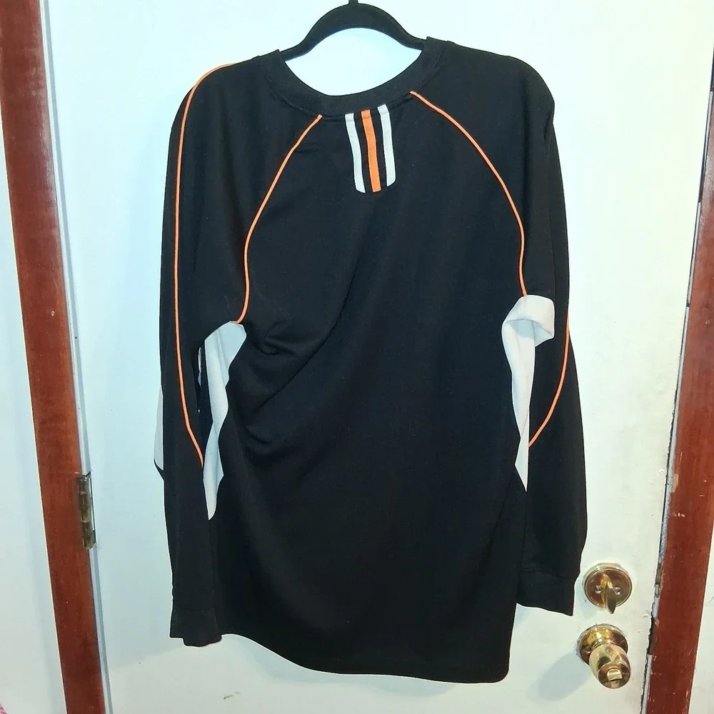 Vintage Y2K Tennessee Volunteers Jersey Men M Black Adidas Warm Up‎ Shirt EUC